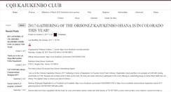 Desktop Screenshot of cqbkajukenbo.com